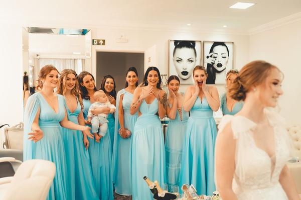 dusty blue bridesmaid dresses
